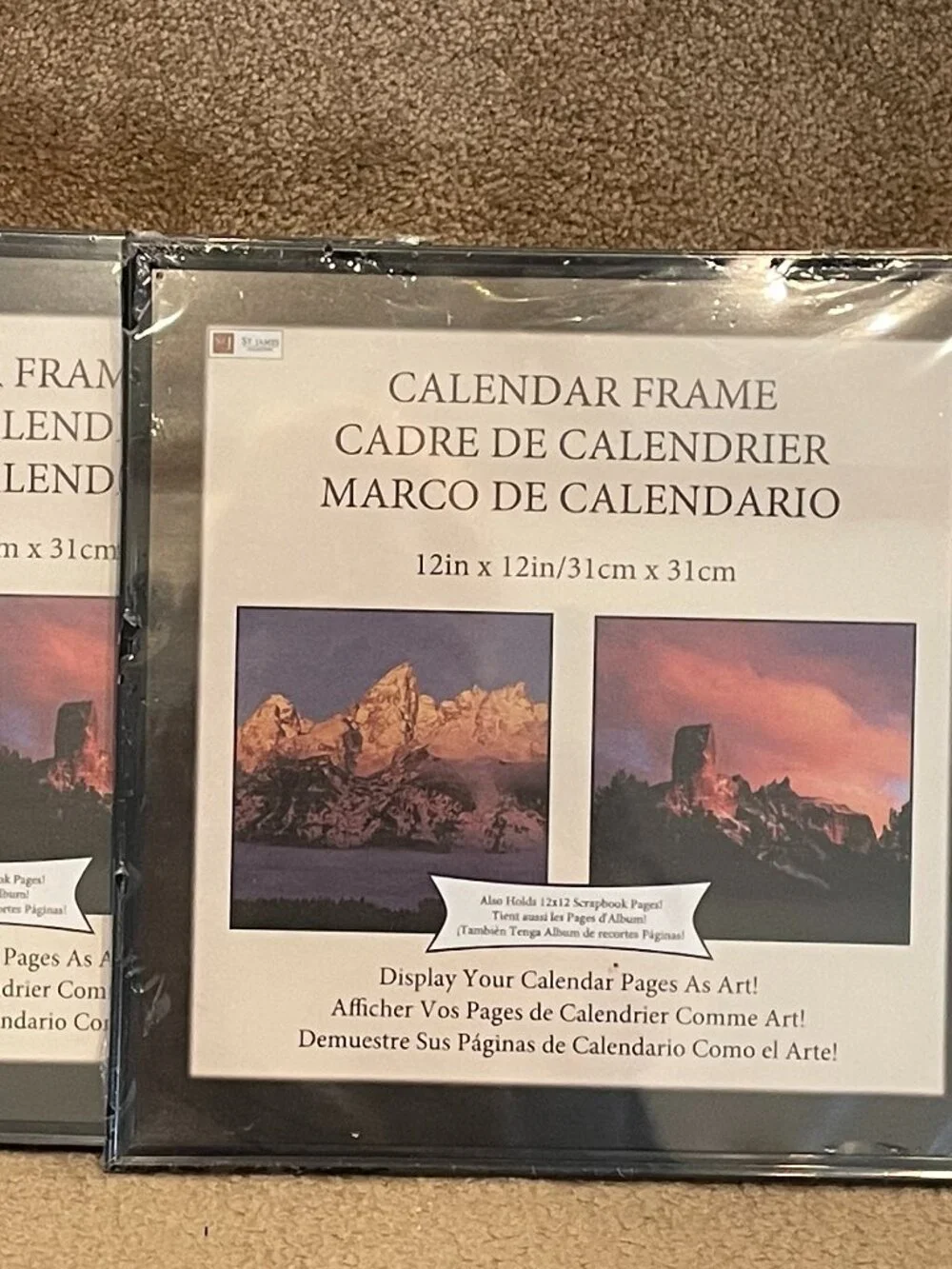 NEW 2 Calendar / Album Cover Frames 12 x 12 ST. JAMES COLLECTION